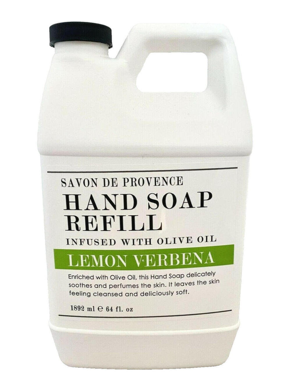 NEW Savon de Provence Home Body Company Lemon Verbena Hand Soap Refill 64 oz